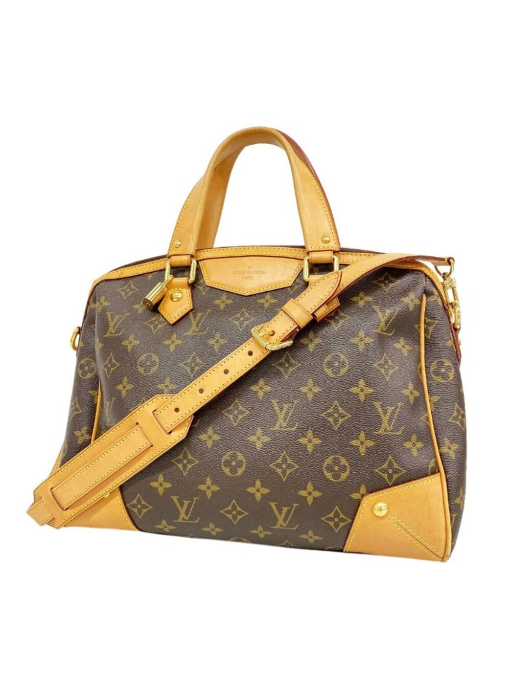 Louis Vuitton Handbag Monogram Retiro PM Brown 2-Way Bag